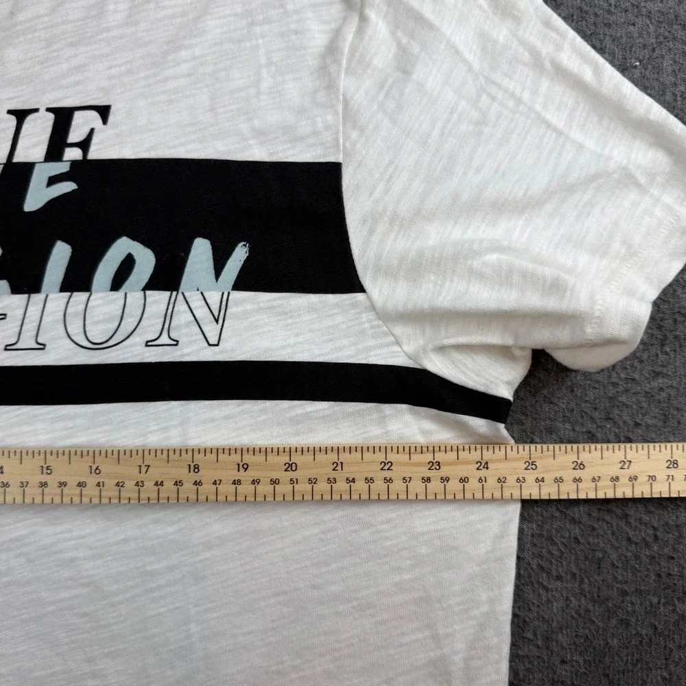 True Religion T-Shirt Men's XXXL White Black Striped SS Soft Sport Te